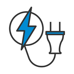 Wall Mural - Electric Plug Icon