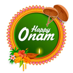 Sticker - Onam celebration background for Happy Onam festival of South India Kerala