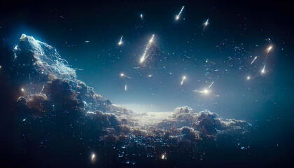 Wall Mural - abstract space background. constellations and nebulae, horoscope and predictions. universe. 3d illus
