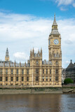 Fototapeta Big Ben - Big Ben and Westminster palace, river Thames, London UK