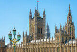 Fototapeta Londyn - The Houses of Parliament in Westminster palace in London, UK
