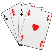 Old Playing Cards Aces Gaming Hearts Clubs Diamonds Spades 