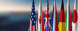 G7 Flags Background