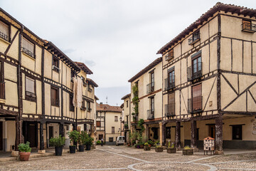 Wall Mural - The old town of the medieval village of Covarrubias, Burgos, Castilla y Leon, Spain.