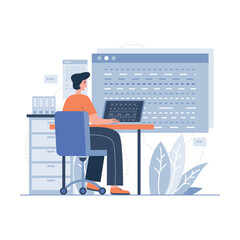 Web Developer illustration concept