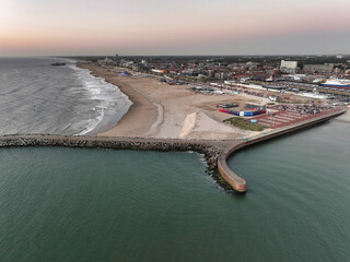 The Harbor of Scheveningen, by the southern beach (zuiderstrand) in The Hague, Netherlands