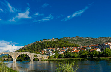 Wall Mural - Arslanagic Bridge on Trebisnjica River in Trebinje, Bosnia And Herzegovina