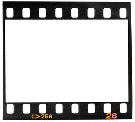 Wall Mural - single 35mm film frame or strip isolated