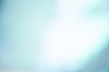 Wall Mural - defocused light leak. bokeh glow overlay. smooth illumination. blur blue white color gradient flare 