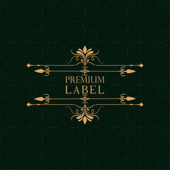 Wall Mural - vintage premium golden label