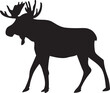 vector moose silhouette