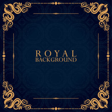 Royal Background Square Label