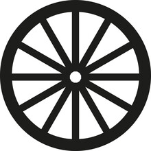 Wagon Wheel Svg Vector Cutfile For Cricut And Silhouette 