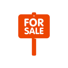 Sticker - Vector Simple For Sale Sign