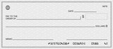 Fototapeta  - Bank check, vector blank money cheque, checkbook template with guilloche pattern and fields. Currency payment coupon, money check background