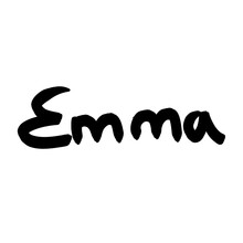 Black And White First Name Emma 