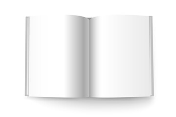 Aufkleber - Open book. Ready for a content 3d vector mockup