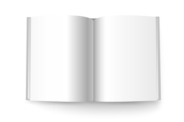 Aufkleber - Open book. Ready for a content 3d vector mockup