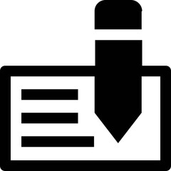 Sticker - Cheque Vector Icon