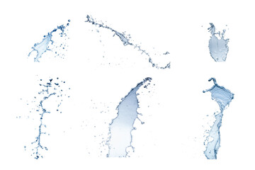 Wall Mural - Water splash Collection set this has clipping path.