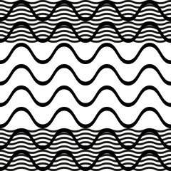 Leinwandbilder - Modern abstract geometric contemporary vector seamless diagonal pattern with simple elements and shapes. Graphic black and white minimalist background.