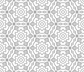 black and white seamless illustrations. coloring book, colouring page for children and adults. decor