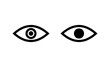 © avaicon - Eye icon vector. Eye sign and symbol. Look and Vision icon.
