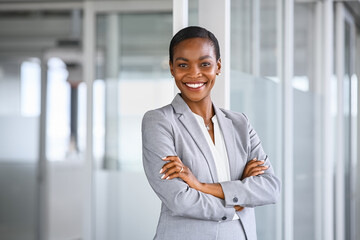 Wall Mural - Portrait of successful african american business woman