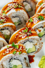 Canvas Print - Philadelphia roll with eel