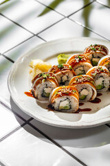 Wall Mural - Philadelphia roll with eel