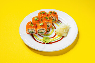 Sticker - Tobiko roll with eel