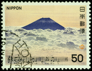 Sticker - Mount Fuji, holy mountain of Japan