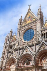 Wall Mural - Cathedral of Siena, Italy. Landmark places in Tuscany region of Italy.