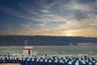Ostsee - Meer - Warnemünde - Seascape - Beach - Sunset - Baltic Sea Vacation Coast - Tourism -Holiday - Background - Sunrise over sea - High quality photo