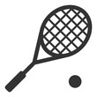 © Roman - Tennis icon. Flat style vector illustration isolated on white background