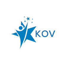 KOV Letter Logo White Background .KOV Business Finance Logo Design Vector Image In Illustrator .KOV Letter Logo Design For Entrepreneur And Business.
