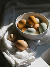 Farm Fresh Eggs In Bowl