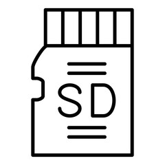 Sticker - SD Card Icon Style