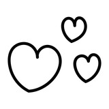 Cartoon love heart icon