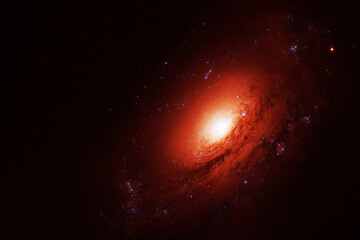 Wall Mural - beautiful red space nebula. elements of this image furnished by nasa