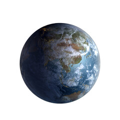 Wall Mural - Sunrise on planet Earth rendered to show South Asia and the Indian.