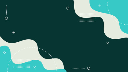 Wall Mural - Modern Abstract Background with Retro Memphis and Soft Pastel Color