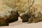Fototapeta Kawa jest smaczna - Rock Formations On Beach