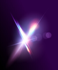 Wall Mural - ethereal modern light lens flare effect. vector illustration.