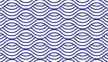 Blue Water Wave Line Pattern Background. Traditional Japanese Style Concept.Vector Illustration.