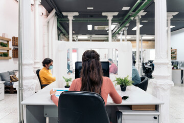 Wall Mural - Office Workers in Co-Working