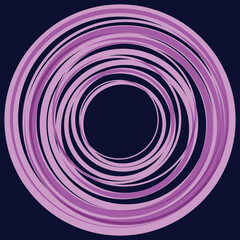 Aufkleber - Abstract background with violet circles in chaos over black.