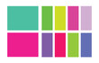 turquoise pink magenta purple primary and secondary color palette