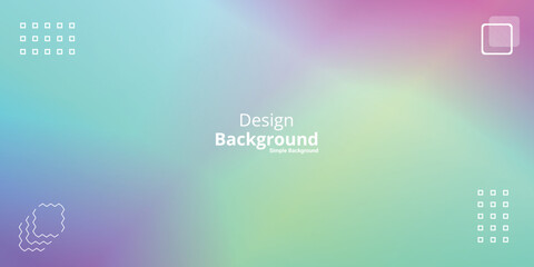 simple holographic gradient background in bright colors. Colorful banner template