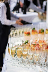 Sticker - catering drinks on the table